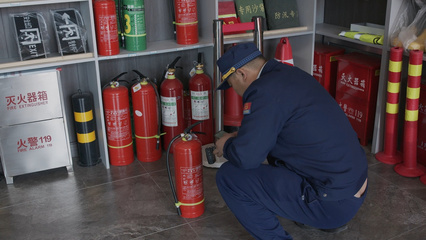 綏化市消防救援支隊開展滅火器專項抽查工作，筑牢消防安全防線